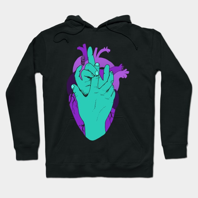 Heartholding Hoodie by bowtomickey